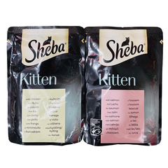 Pack Of 12 Sheba Kitten Wet Food Mixed Selection In Gravy - (12x85G)