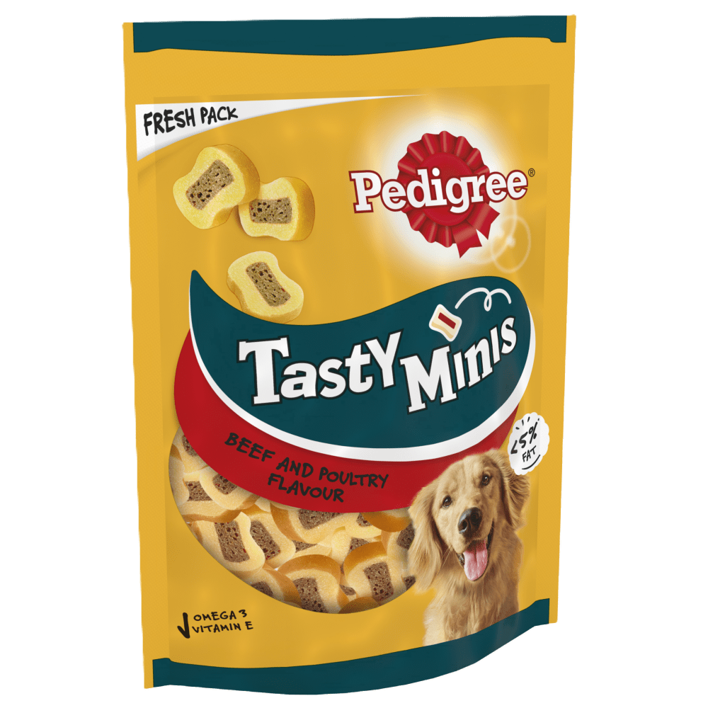 Pedigree Tasty Minis Beef & Poultry Adult Dog Treats - 155gm