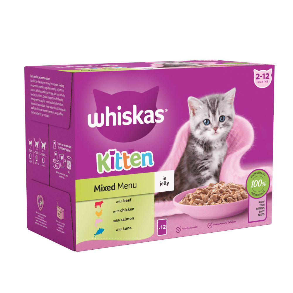 whiskas mix menu kitten jelly