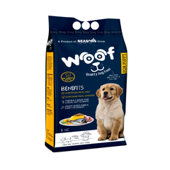 WOOF Dry Puppy Food Chicken & Fish Flavor - 3KG