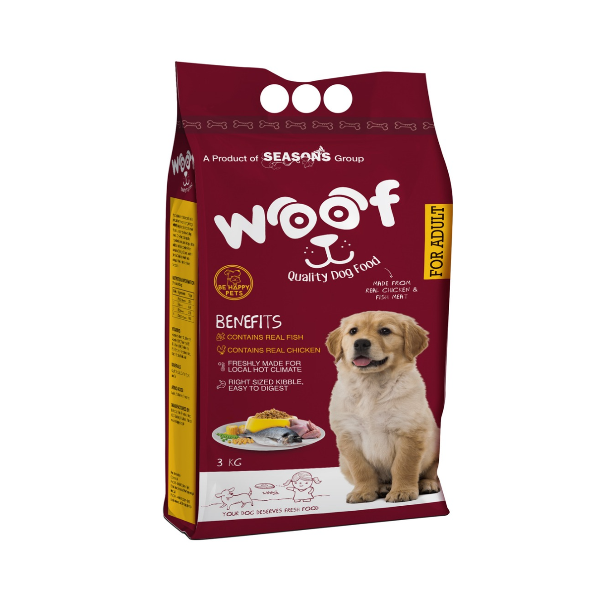 woof adult dog food