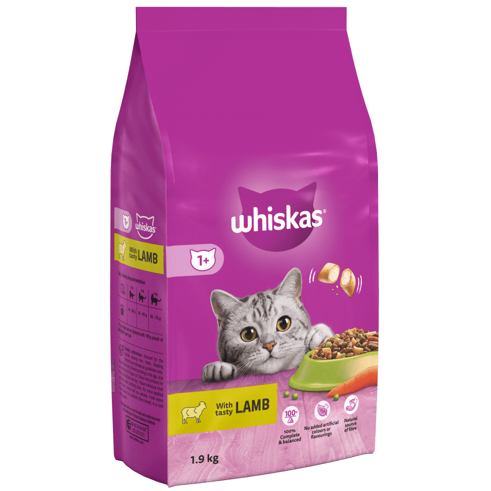 whiskas dry food lamb