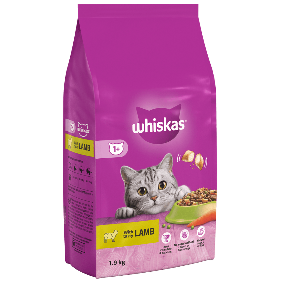 whiskas dry food lamb